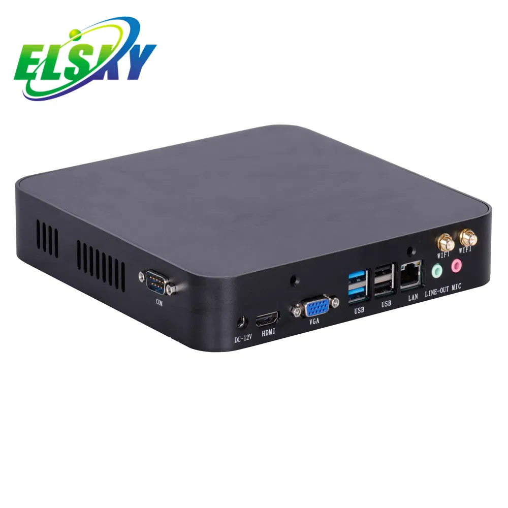 Venda quente Elsky 10th Gen I5 10210u Dual LAN Thin Client Mini PC X86 Computador com tela 4K Dp