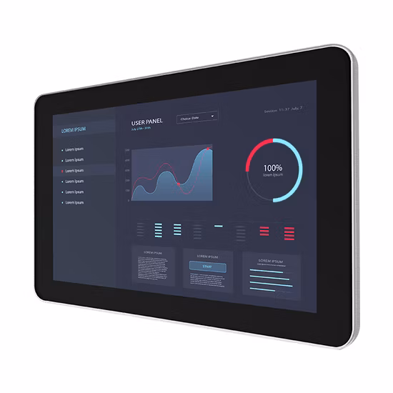 Fanless Industrial PC Windows Touch Screen Monitor Android Computador Industrial Capacitivo com RFID Tudo em Um PC Painel Industrial PC IP65