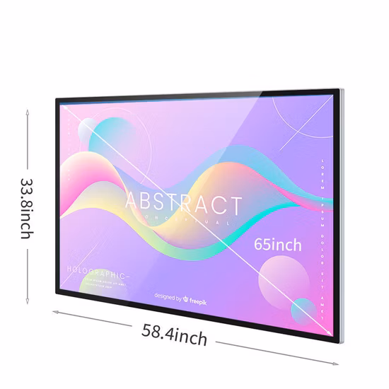 OEM atacado de 65 polegadas interativo tudo em um monitor de tela de toque