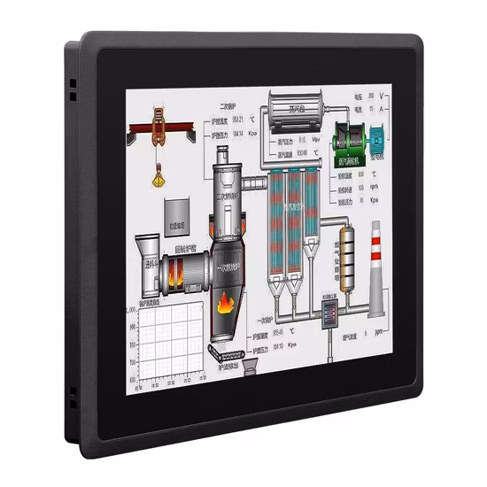 10.4 12 15 17 PC industrial com tela de toque de 19 polegadas PC de painel industrial embutido à prova d'água